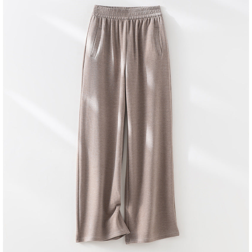 Damen weite Lounge-Hose mit elastischem Bund und Eingrifftaschen Shop Nory