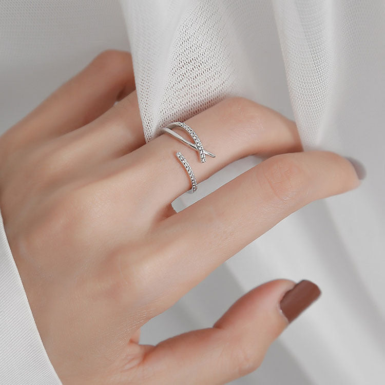Damen Offener Zirkonia-Ring mit elegantem Design Shop Nory