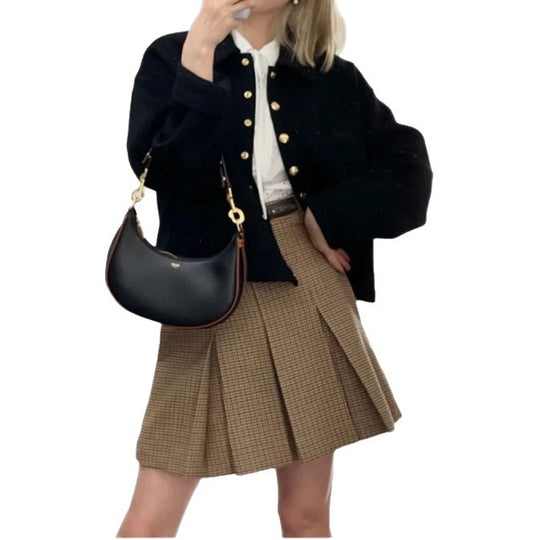 Damen Modische Steppjacke mit Knopfdetails Shop Nory