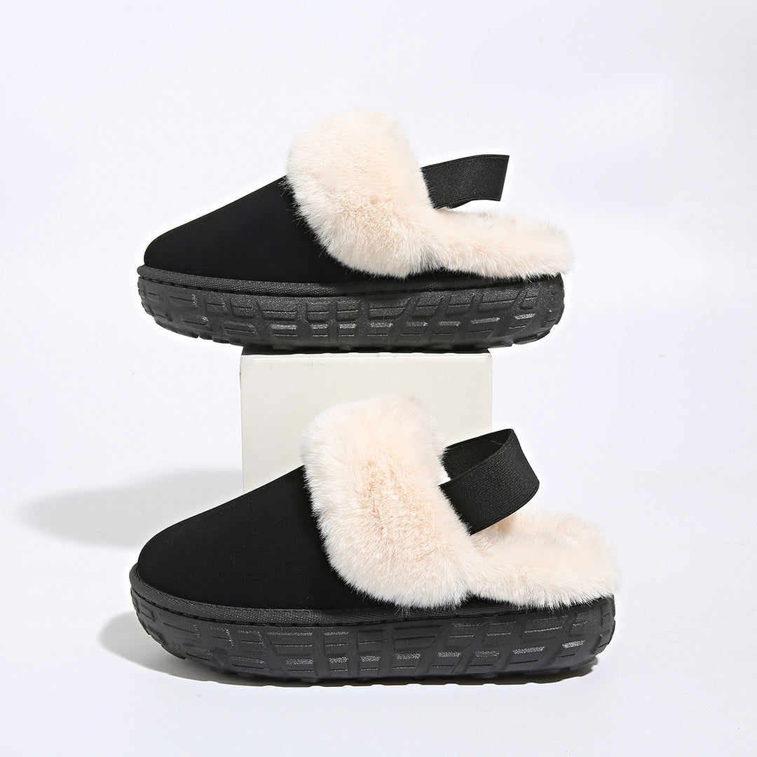 Damen Gefütterte Plateau‑Pantoffel Clogs mit elastischem Fersenriemen Shop Nory