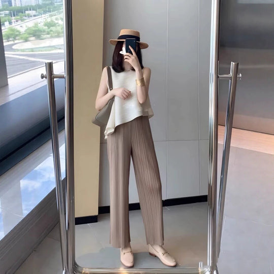 Damen Elegante Plisseehose Shop Nory