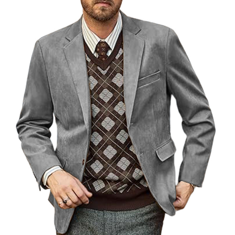 Herren eleganter Sportblazer mit modernem Schnitt und feinen Details