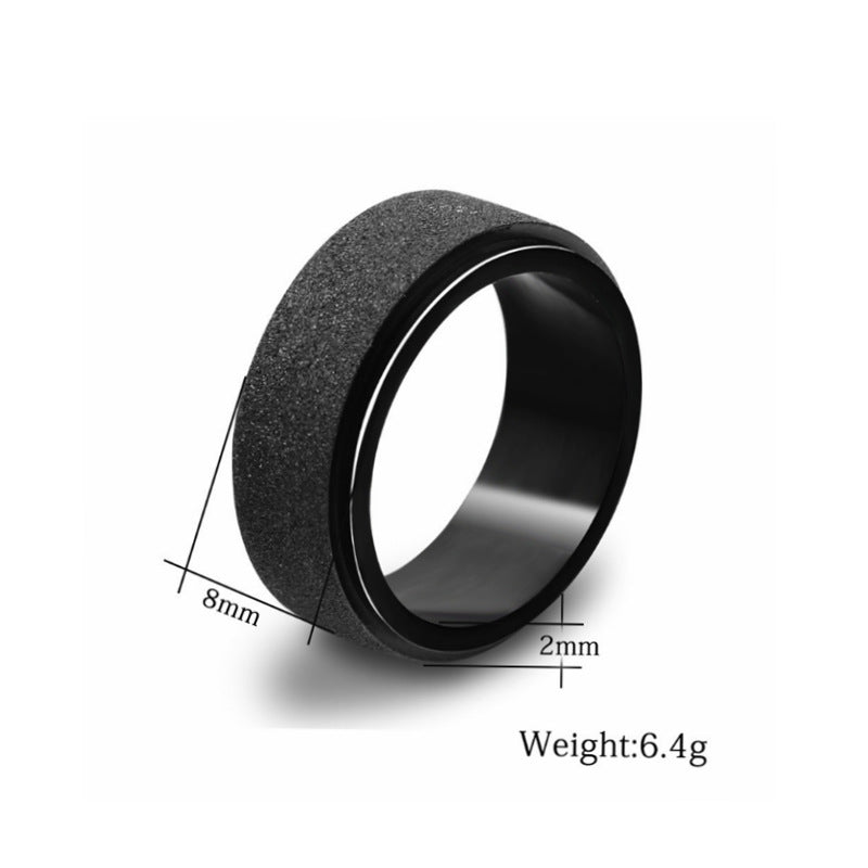 Herren Ring mit mattierter Oberfläche und eleganter Struktur Shop Nory