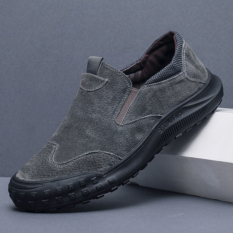 Herren bequeme Slipper aus Wildleder