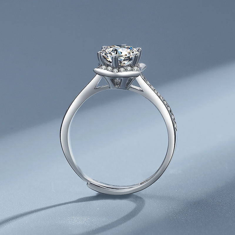Damen eleganter Schmuckring mit funkelndem Zirkonia Shop Nory