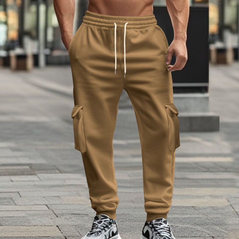 Herren nan Utility-Joggerhose mit seitlichen Klappentaschen, Kordelzugbund und konischer Passform Shop Nory