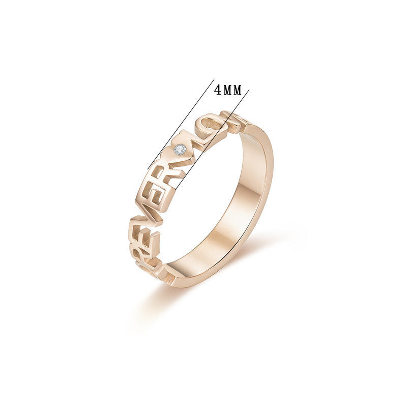 Damen Ring mit individueller Prägung Shop Nory