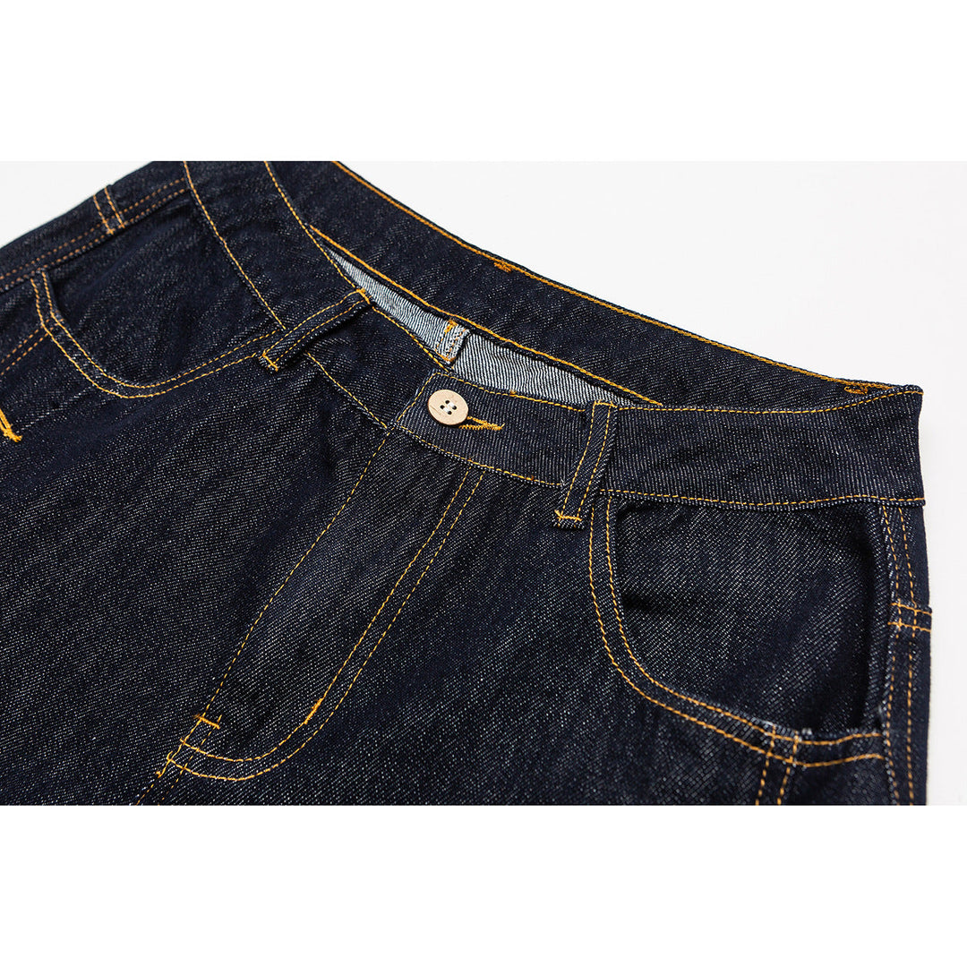 Damen Weite High‑Waist Jeanshose mit Ballon‑Silhouette und seitlichen Zierknöpfen Shop Nory