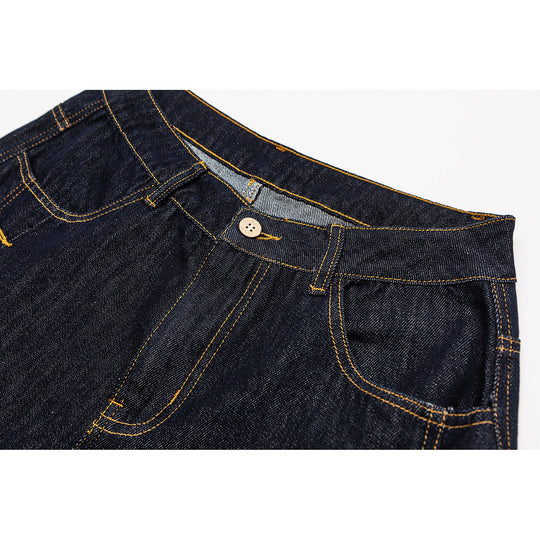 Damen Weite High‑Waist Jeanshose mit Ballon‑Silhouette und seitlichen Zierknöpfen Shop Nory