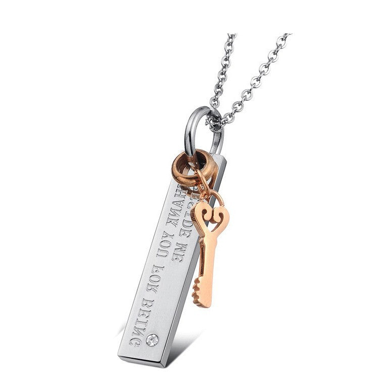 Damen Halskette mit personalisierbarem Schlüsselanhänger Shop Nory