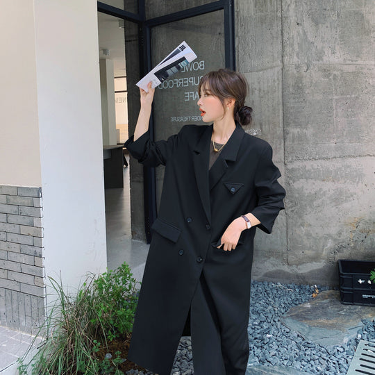 Damen Doppelreihiger Oversize-Trenchcoat mit kastiger Silhouette und verlängertem Schnitt Shop Nory