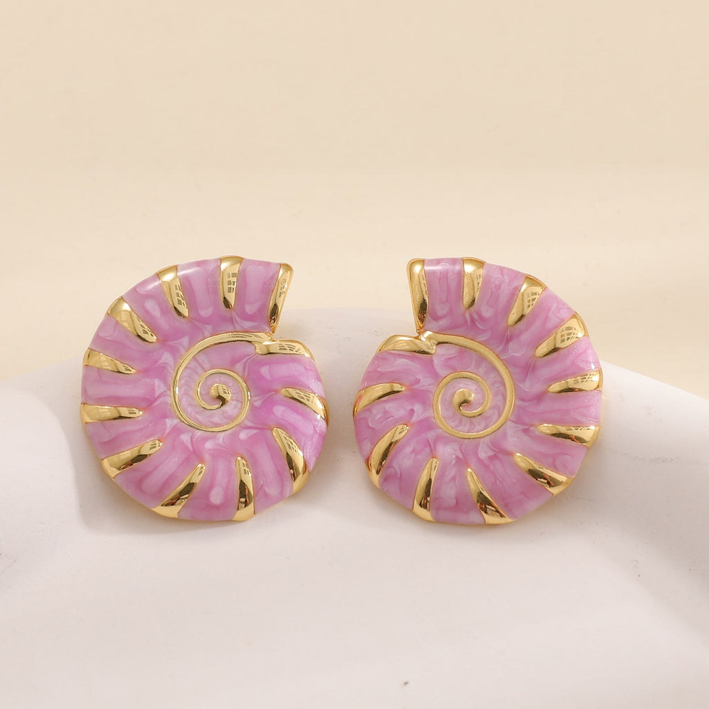 Damen Ohrstecker im eleganten Nautilus-Design Shop Nory