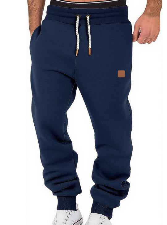 Herren Relax-Fit Fleece-Jogginghose mit Bündchen und Kordelzug Shop Nory