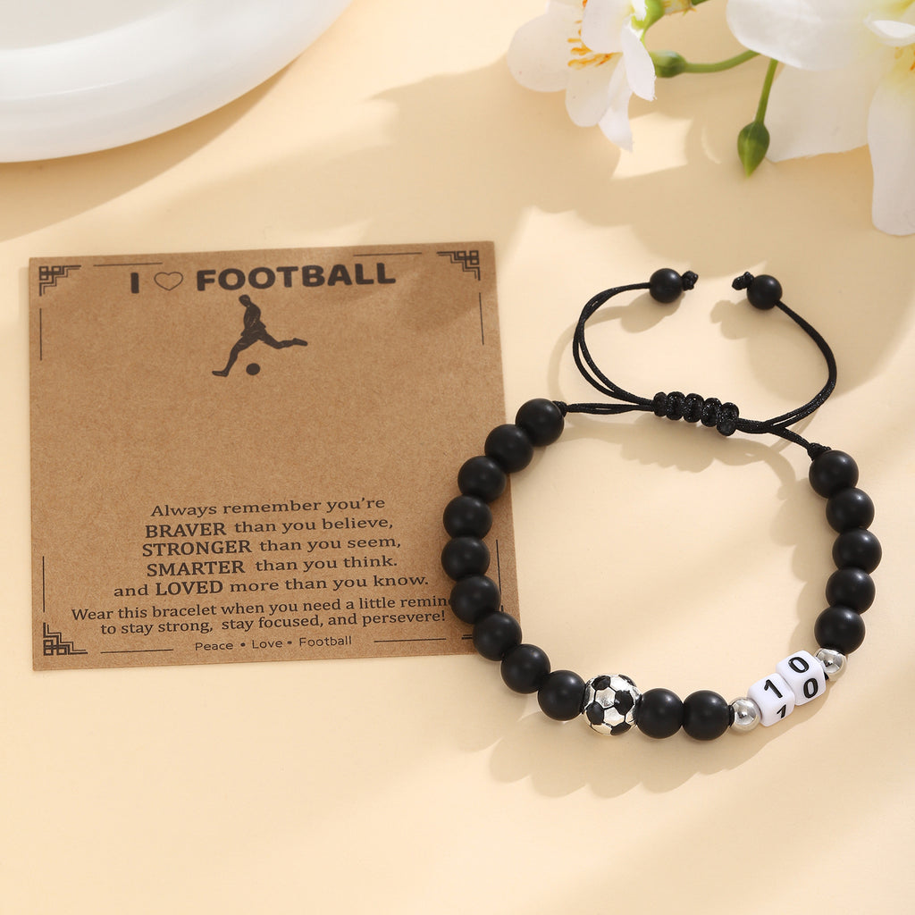 Damen Motivationsarmband mit Fußballdesign Shop Nory