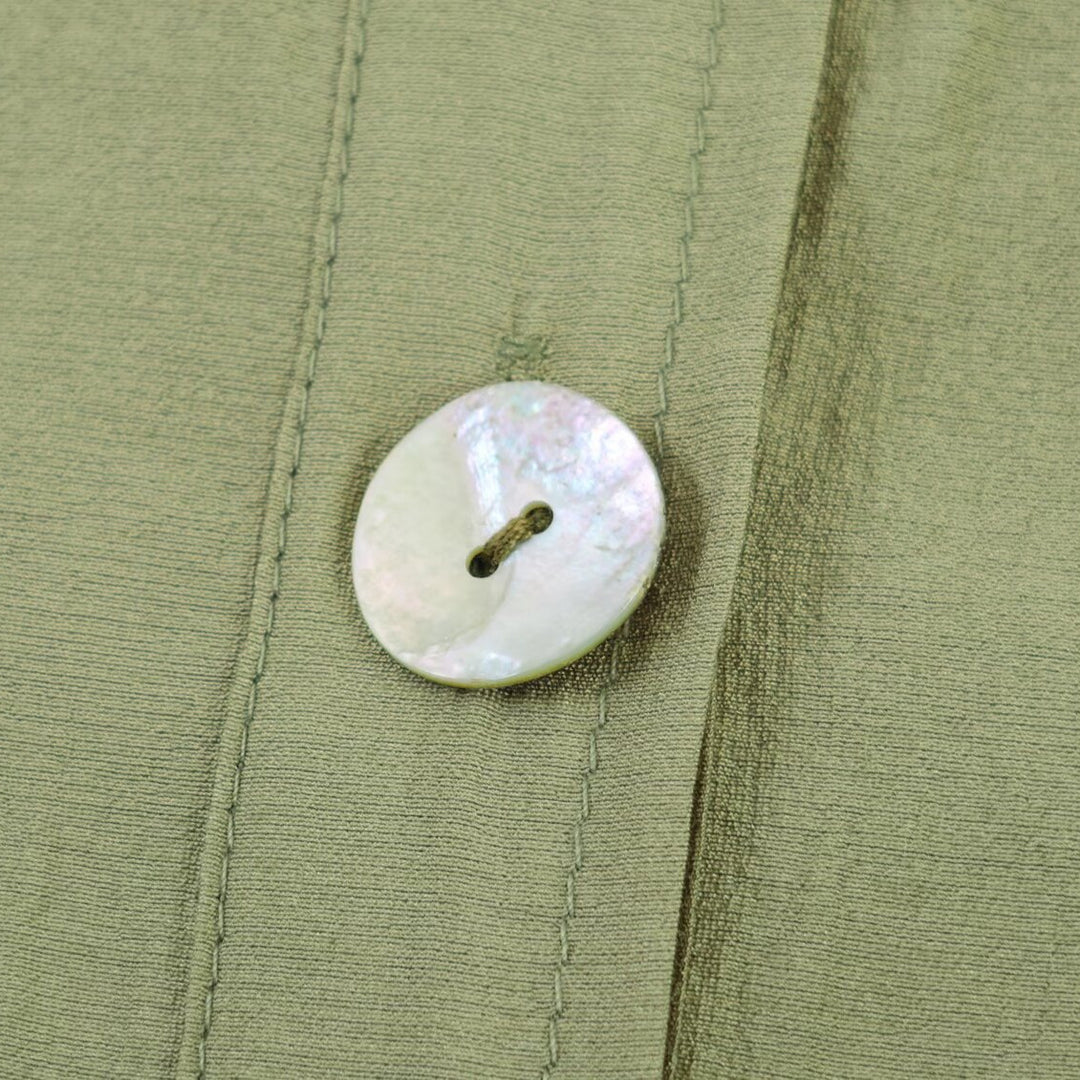 Damen Leichte Leinenoptik‑Bluse mit Knopfleiste und gerafften Fledermausärmeln Shop Nory
