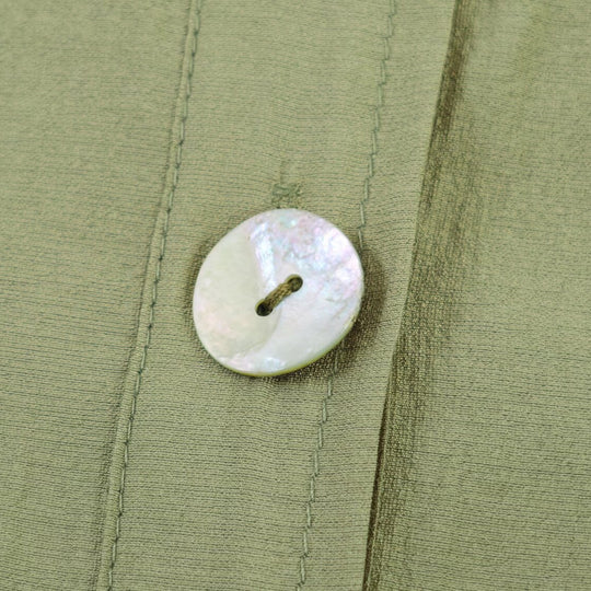 Damen Leichte Leinenoptik‑Bluse mit Knopfleiste und gerafften Fledermausärmeln Shop Nory