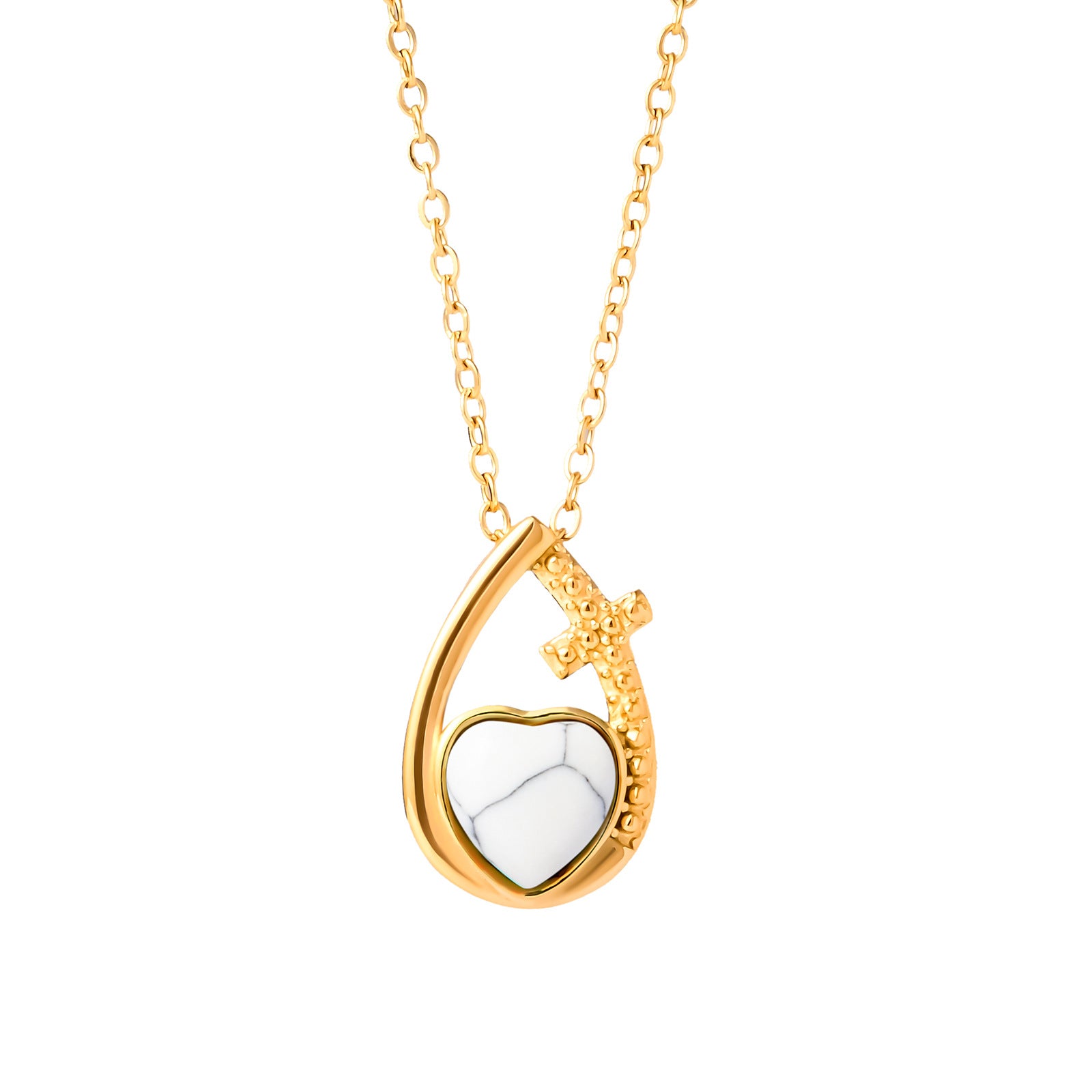 Damen Halskette mit herzförmigem Anhänger Shop Nory