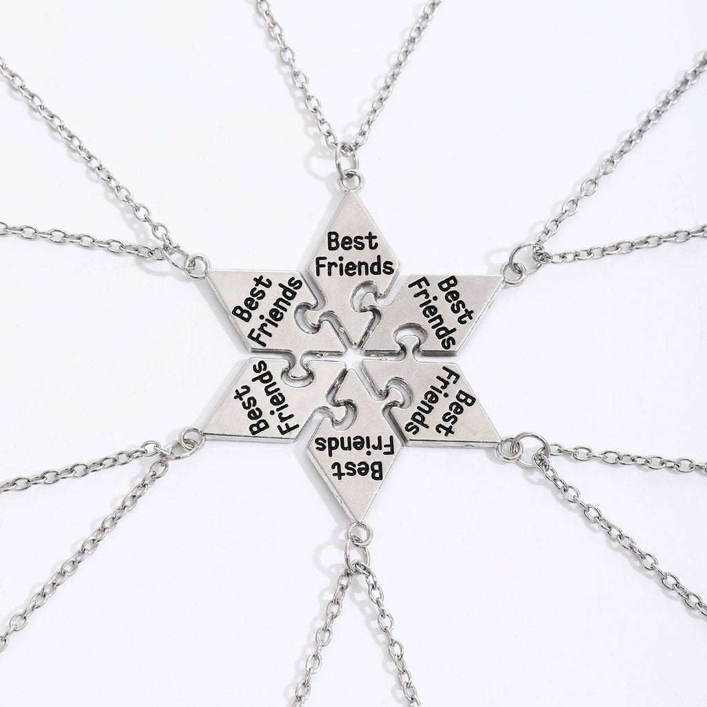 Damen Freundschafts-Halskette im Puzzle-Design Shop Nory