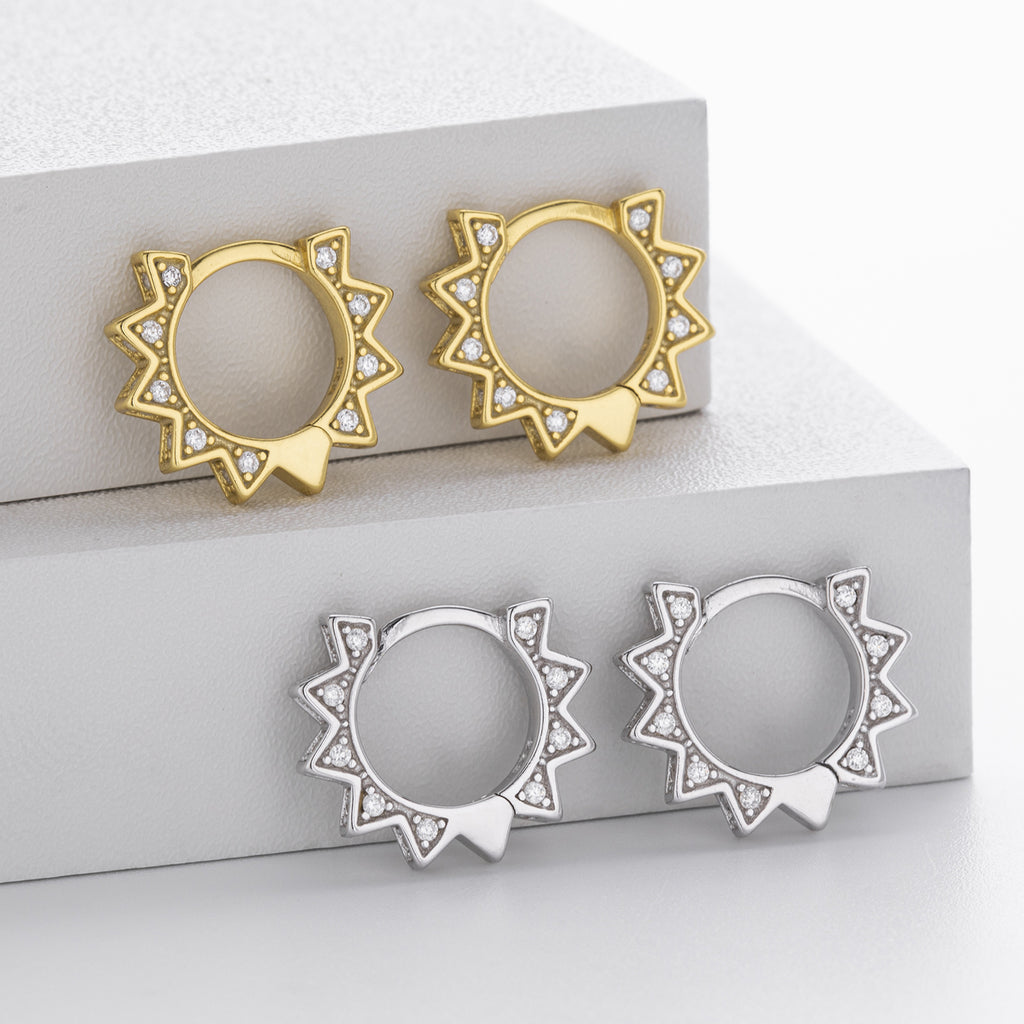 Damen Ohrhänger im modernen Sternendesign aus 925 Sterling Silber Shop Nory