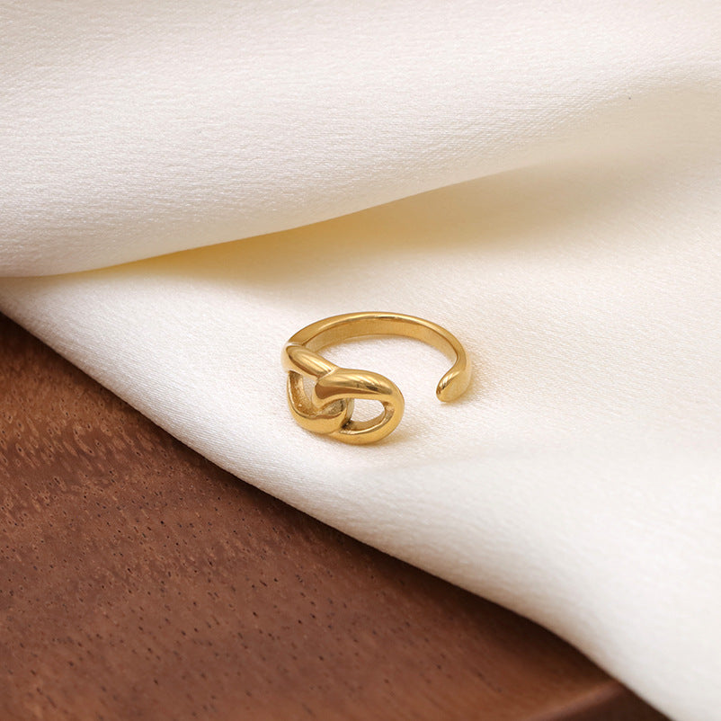 Damen Offener Ring mit elegantem Knoten-Design Shop Nory