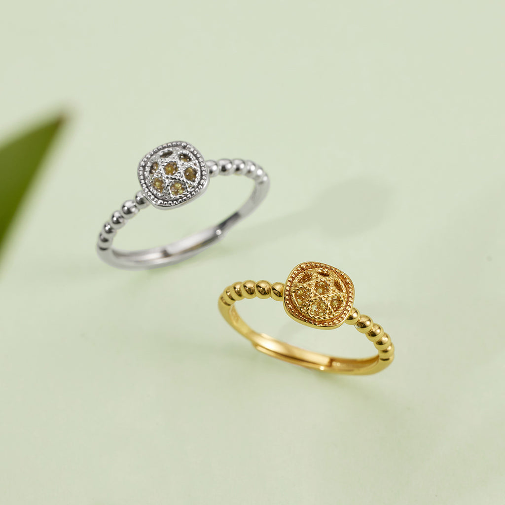 Damen eleganter Ring mit filigranem Design und funkelnden Zirkonia Shop Nory
