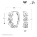 Damen Ohrhänger mit funkelndem Zirkonbesatz aus 925 Sterling Silber Shop Nory