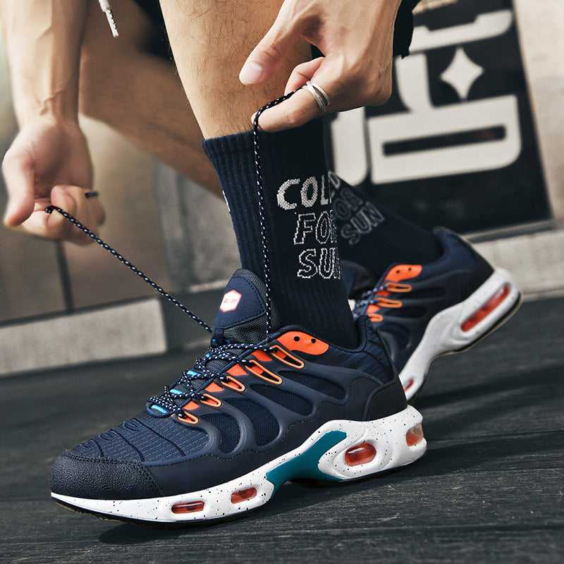 Herren futuristische Dämpfungs-Sneaker mit sichtbarer Luftkammer und strukturiertem Mesh-Overlay Shop Nory