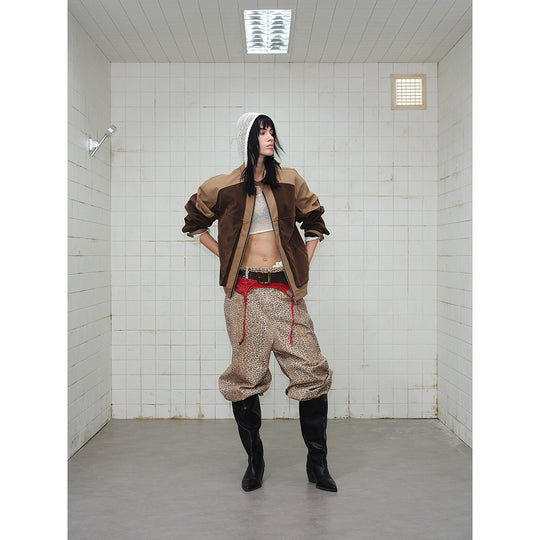Herren Kurzjacke im Boxy‑Blousonstil aus Velours- und Canvas‑Mix mit hohem Stehkragen Shop Nory