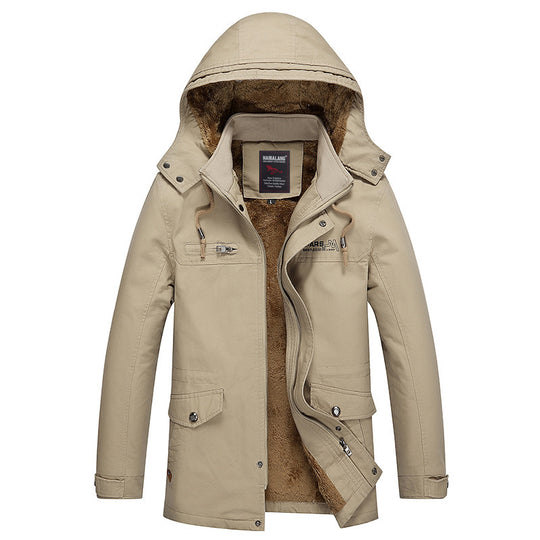 Herren mittellanger Fieldparka im Urban-Style mit Teddyfleece-Innenfutter Shop Nory