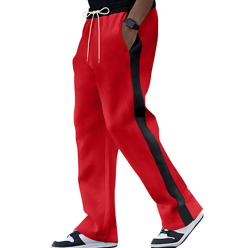 Herren trendige Sporthose mit seitlichem Kontraststreifen