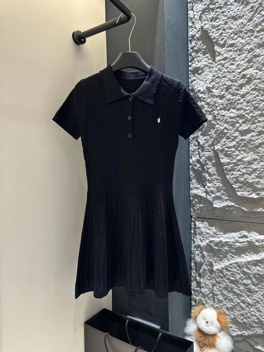 Damen Elegantes Polokleid Shop Nory