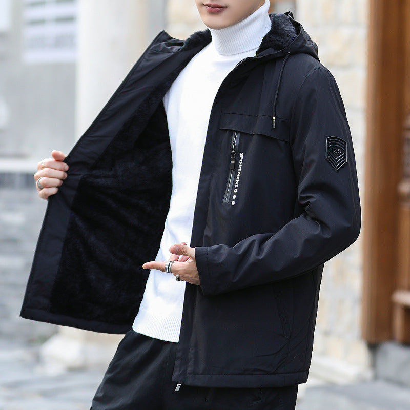 Herren Urbaner Softshell-Parka mit Teddyfleece-Innenfutter, verdecktem Reißverschluss und Brusttasche Shop Nory