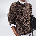 Sweatshirt - Tierdruck Bold Strick Statement