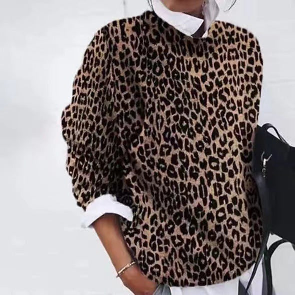 Sweatshirt - Tierdruck Bold Strick Statement