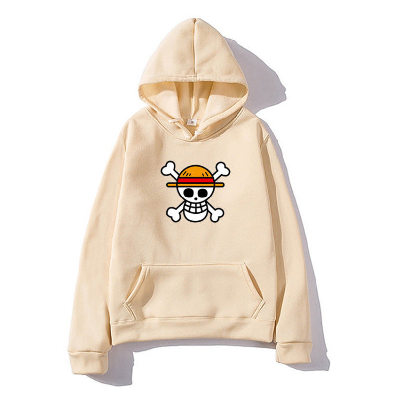 Damen Kapuzenpullover mit kreativem Piratenmotiv und bequemer Passform