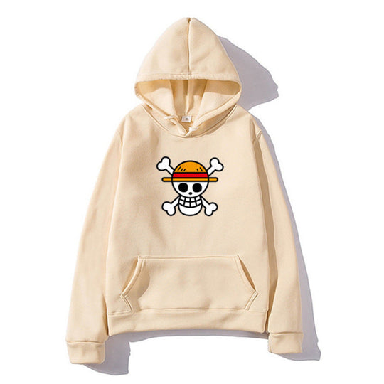 Damen Kapuzenpullover mit kreativem Piratenmotiv und bequemer Passform
