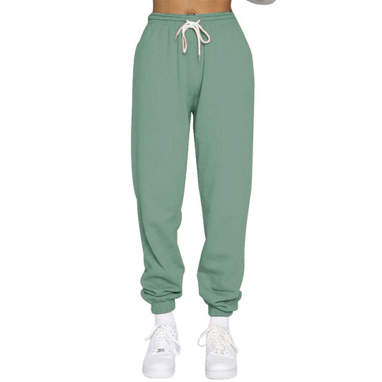 Damen Komfortable Jogginghose mit verstellbarem Bund und elastischen Bündchen