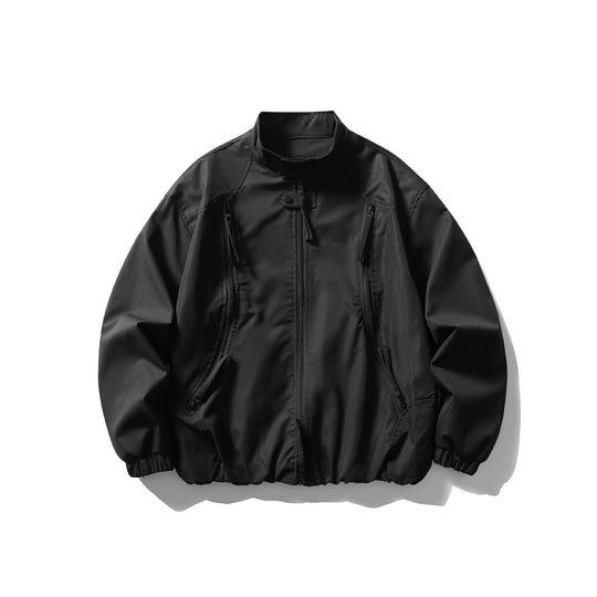Herren Leichte Utility-Bomberjacke mit Stehkragen Shop Nory