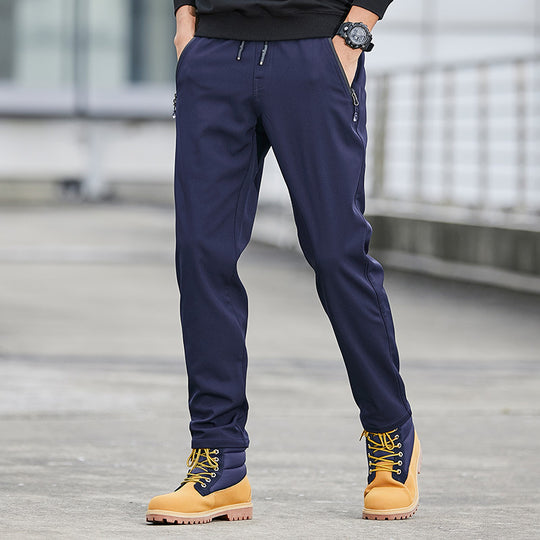 Herren Technische Softshell-Jogginghose mit wasserabweisender Membran, Reißverschlusstaschen und elastischem Kordelbund Shop Nory