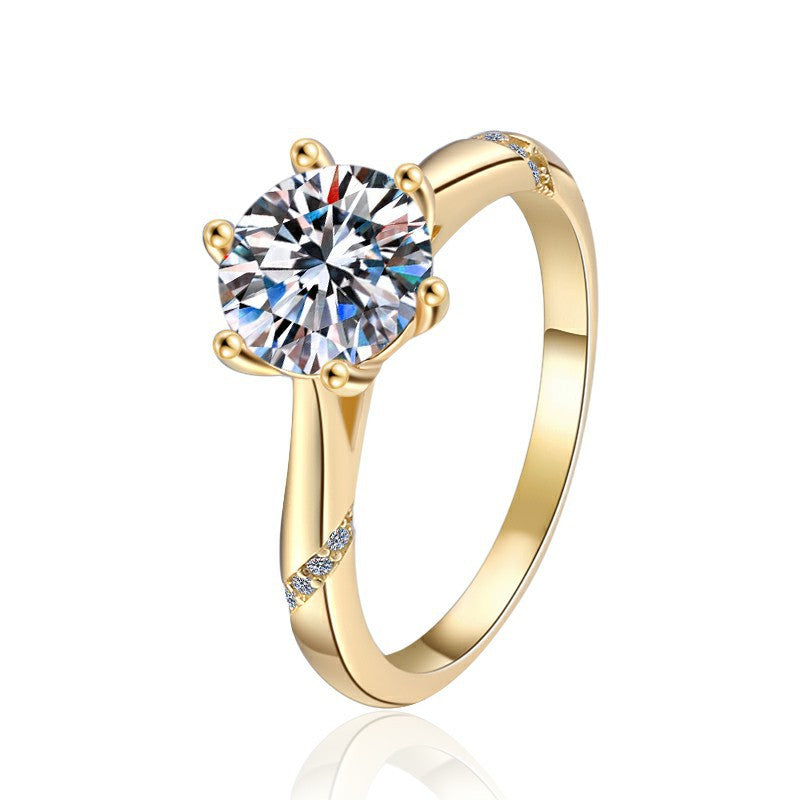Damenring mit strahlendem Zirkonia und exquisiten Details Shop Nory