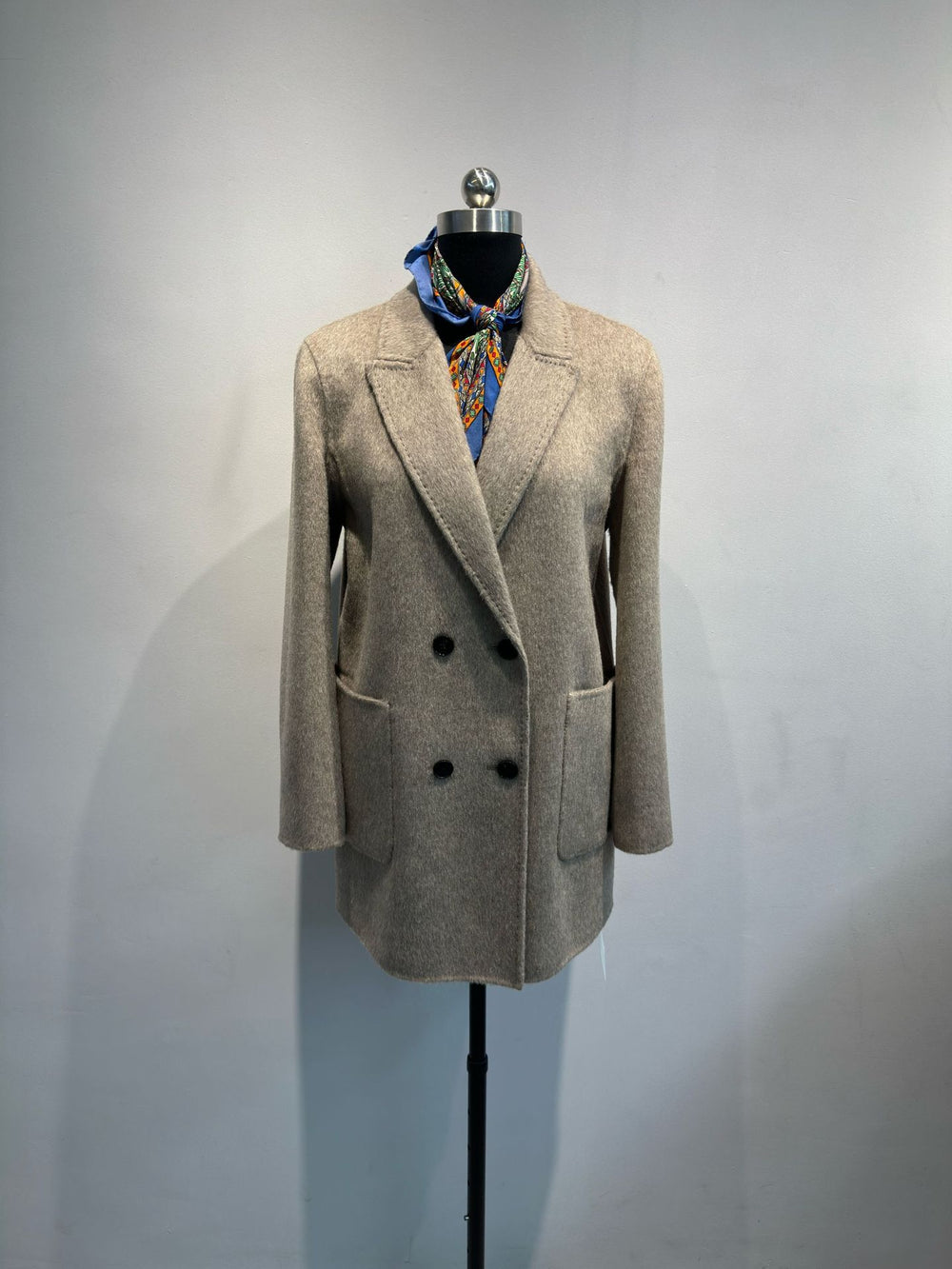 Damen Cozy Doppelreiher Texturierter Blazer Shop Nory