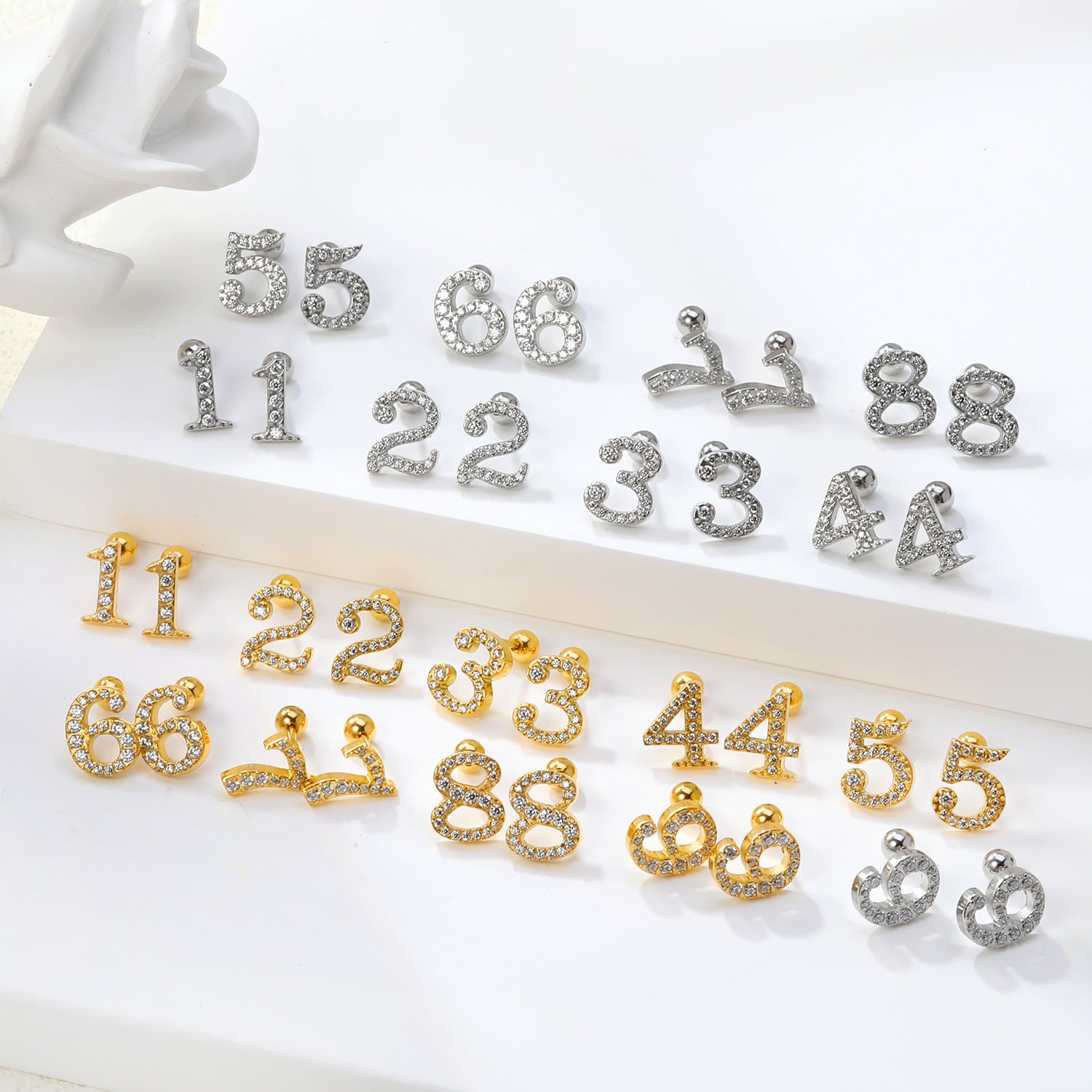 Damen Ohrstecker mit funkelndem Kristall und elegantem Design Shop Nory
