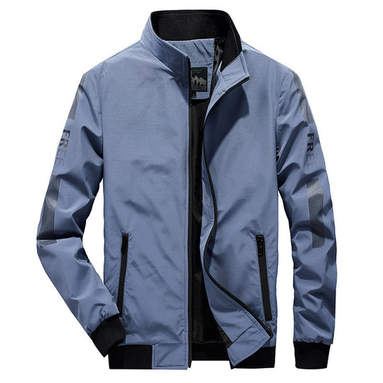 Herren Leichter Softshell-Bomber mit reflektierenden Ärmeldetails und hohem Stehkragen Shop Nory