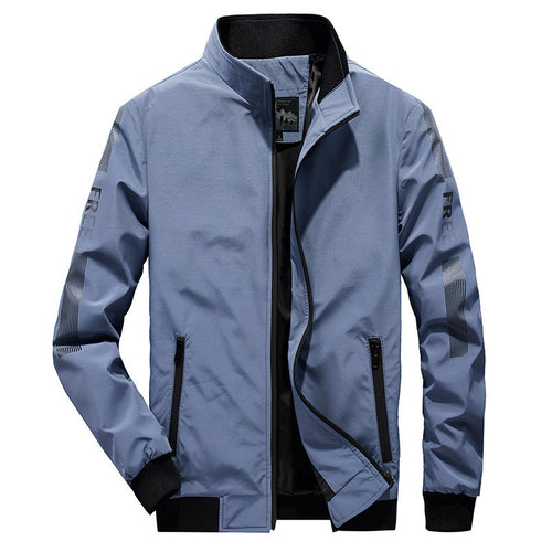 Herren Leichter Softshell-Bomber mit reflektierenden Ärmeldetails und hohem Stehkragen Shop Nory