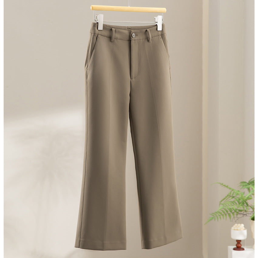 Damen Tailored-Stoffhose mit Bügelfalte, weiter Beinführung und Gürtelschlaufen Shop Nory
