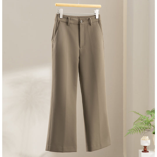 Damen Tailored-Stoffhose mit Bügelfalte, weiter Beinführung und Gürtelschlaufen Shop Nory