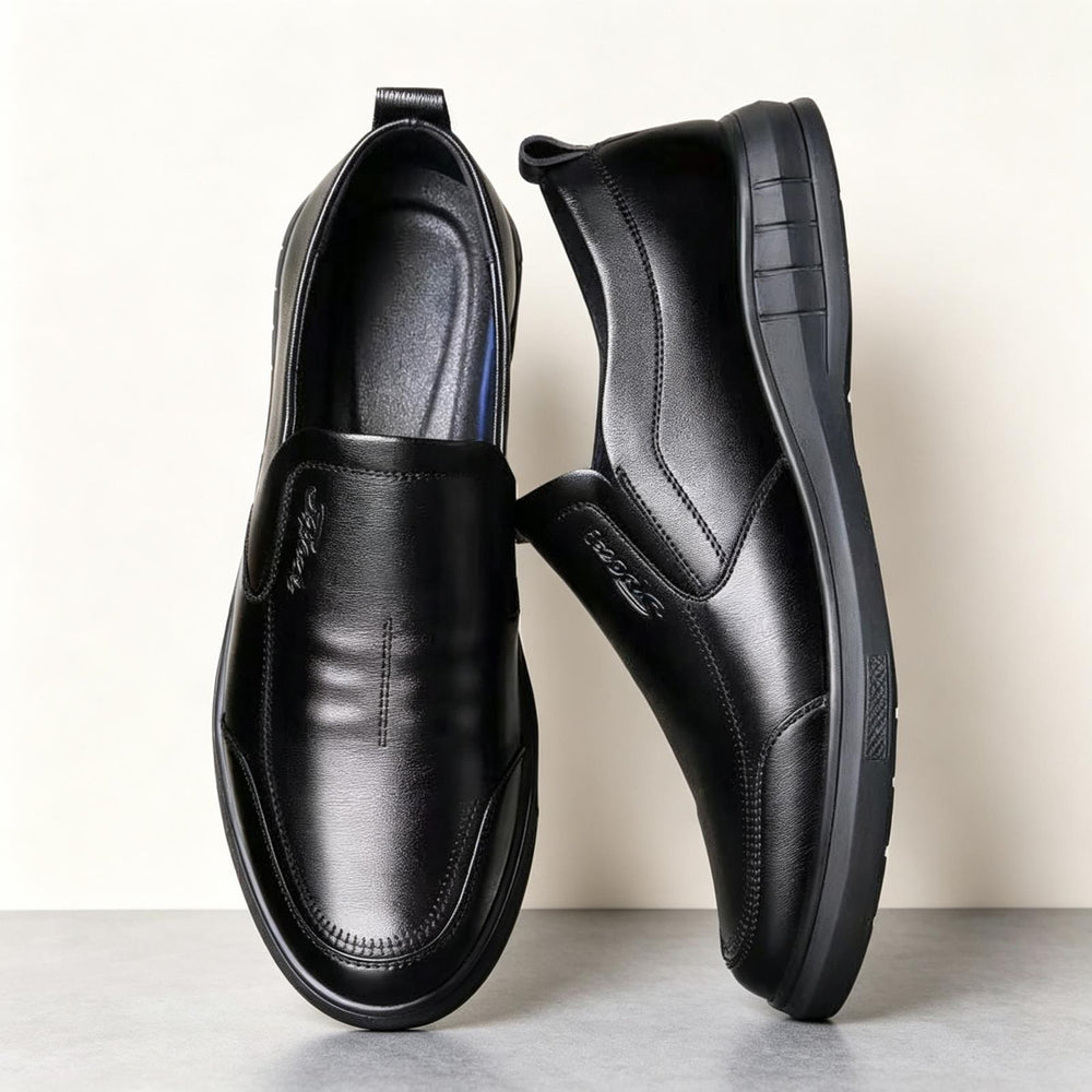 Herren Bequeme Leder Slipper Shop Nory