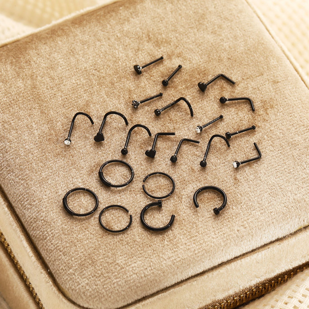 Damen Ohrstecker-Set mit verschiedenen Designs und funkelnden Elementen Shop Nory