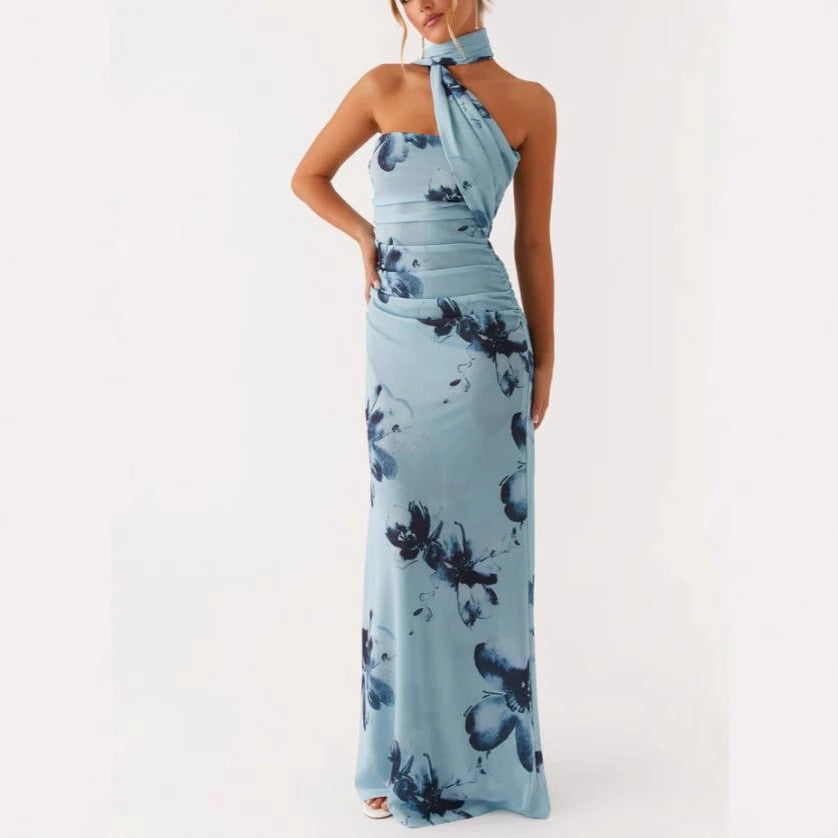 Damen Maxi-Kleid mit floralem Design