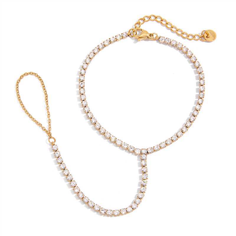 Damen Kristallarmband mit verstellbarem Design und hypoallergener Edelstahlverarbeitung Shop Nory